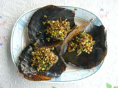 หอยจอบอบเต้าซี่ หอยกระต่ายอบกระเทียม ปลากระเบนดำผัดฉ่า ปรีชาซีฟู๊ด บ้านอำเภอ จ.ชลบุรี
